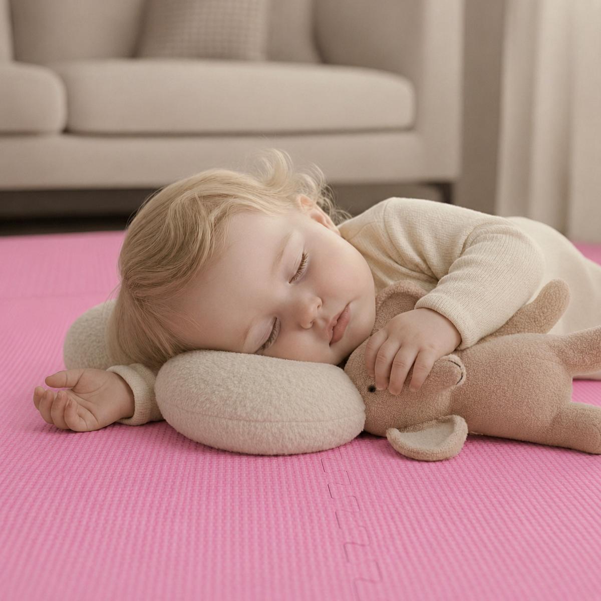 SPIELMATTE ab Null - 90 cm Baby Puzzlematte Pink - Pink, Kunststoff (30/30cm) - Littletom