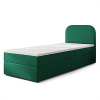 BOXBETT CERIA 80x200 cm mit Matratze und Topper - Grün - Grün, Holz/Textil (80/200cm) - MASSENO