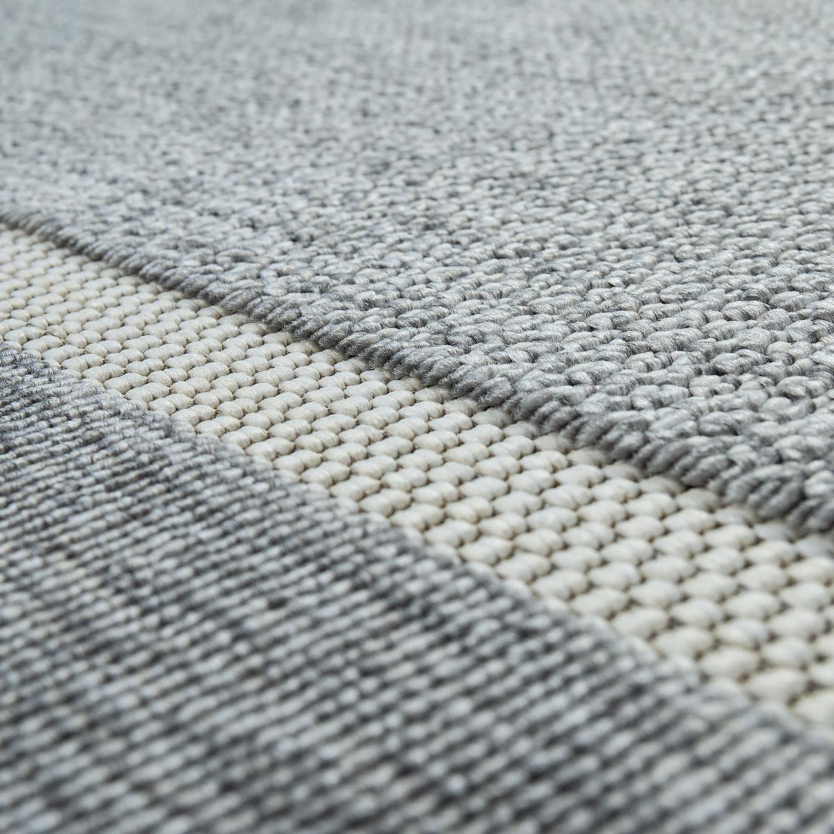 OUTDOORTEPPICH, mit Bordüre, Grau, 80 x 150 cm - Grau, Textil (150/80cm) - KADIMA DESIGN