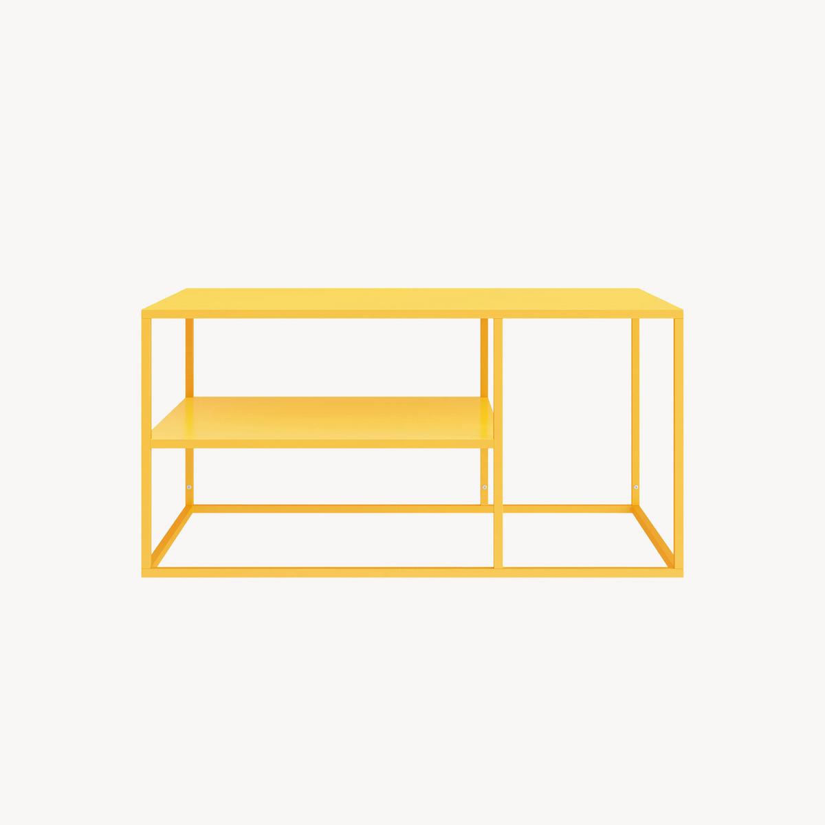 COUCHTISCH Solund 45/90/60 cm - Gelb, Metall (60/90/45cm) - [en.casa]