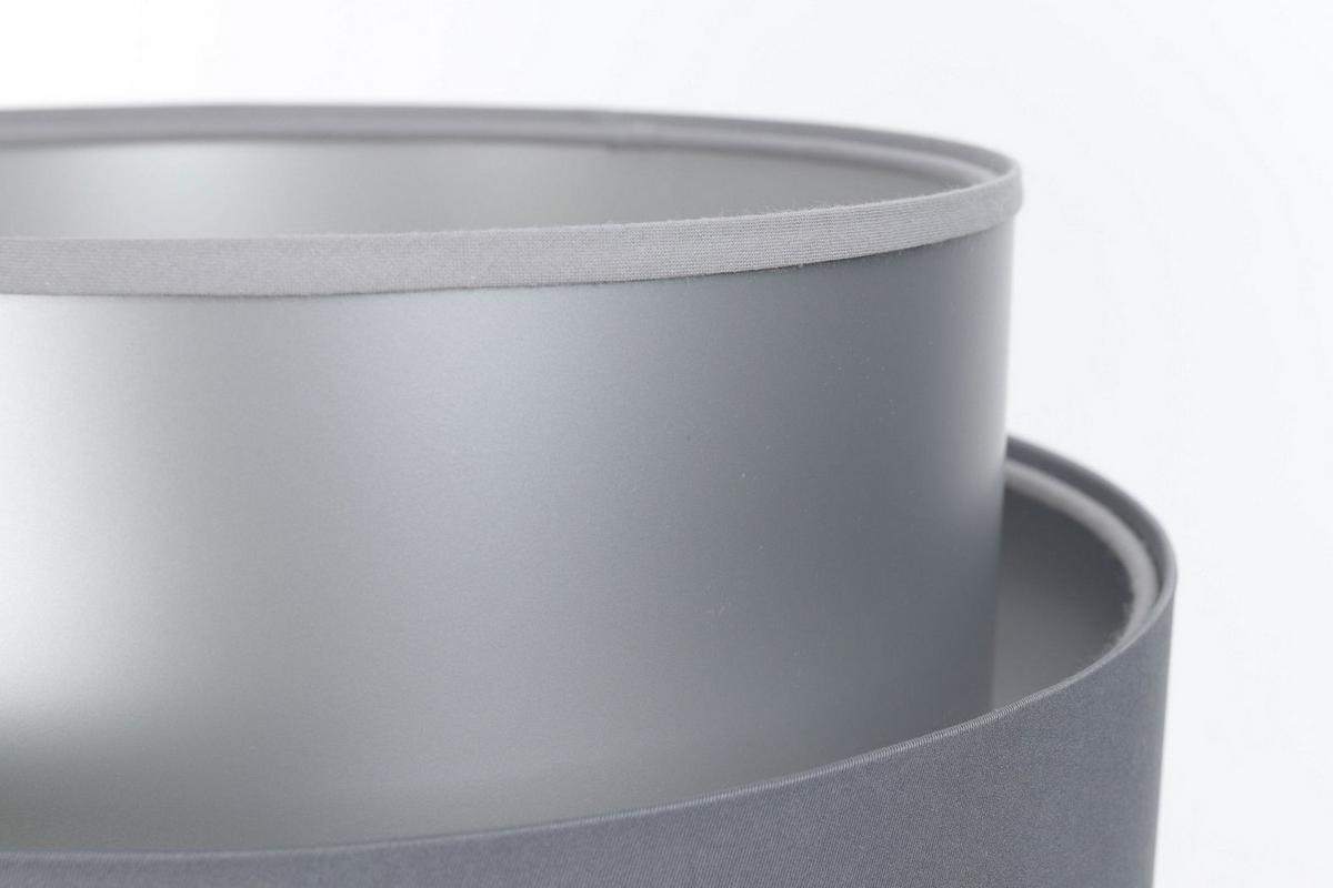 TISCHLAMPE Grau 30/45 cm - Silberfarben, Kunststoff (30/0.7/45cm) - ONZENO