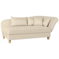 RECAMIERE mit Armteil rechts klappbar Katia Bezug Flachgewebe Buche natur / beige - Beige, Kunststoff (190/82/88cm) - 58aufmkessel