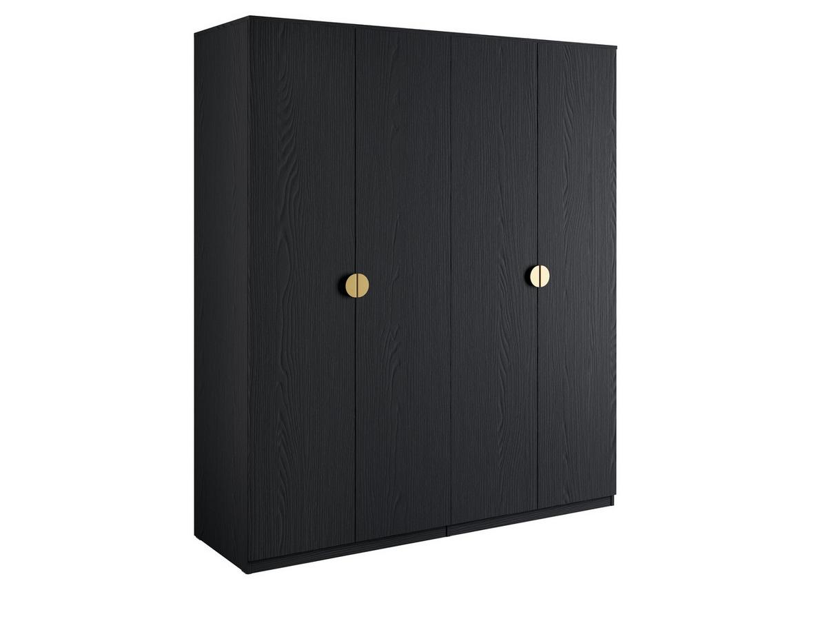 DREHTÜRENSCHRANK FRAYN 179,4/209,1/58,5cm 4-türig Graphit - Graphitfarben, Holzwerkstoff (179.4/209.1/58.5cm) - MASSENO