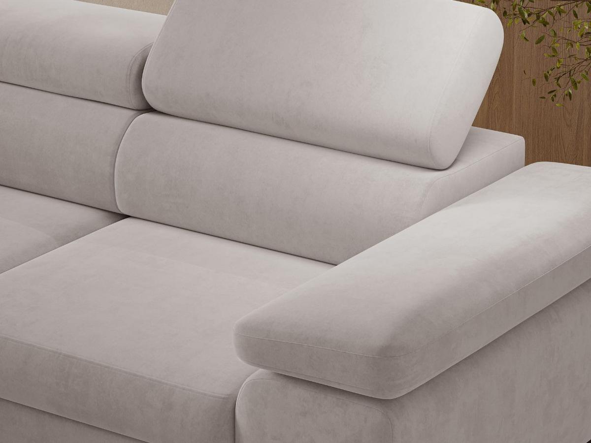 ECKSOFA Argon Grau Links - Schwarz/Grau, Holz/Textil (255/190cm) - Graingold
