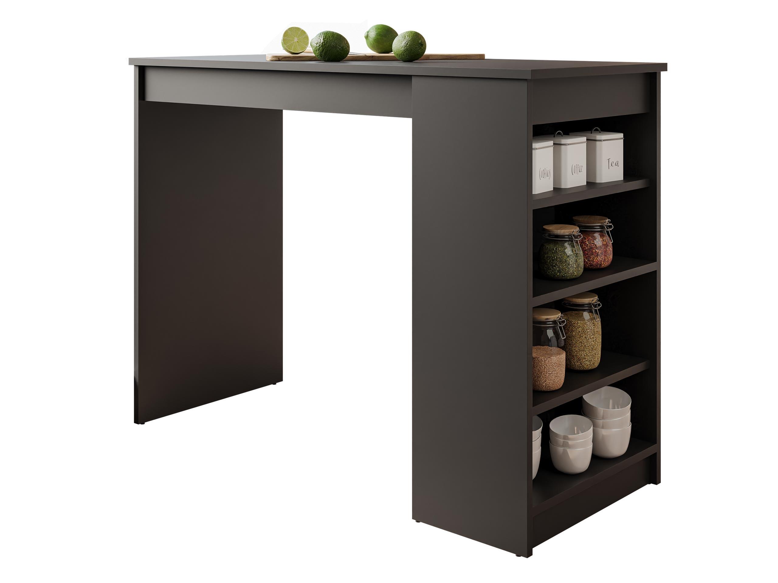 BARTISCH Zotino - Schwarz, Holzwerkstoff (50/115/102cm) - MIRJAN24