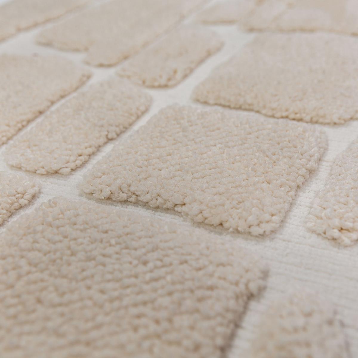 HOCHFLORTEPPICH mit Fransen MARA, geometrisch, Creme, 160 x 230 cm - Beige, Textil (230/160cm) - KADIMA DESIGN