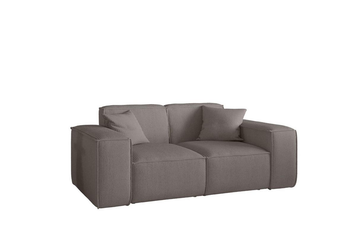 SOFA Celes Premium 2-sitzer Stoff Scala - Taupe, Holzwerkstoff/Textil (186/73/88cm) - Fun Möbel