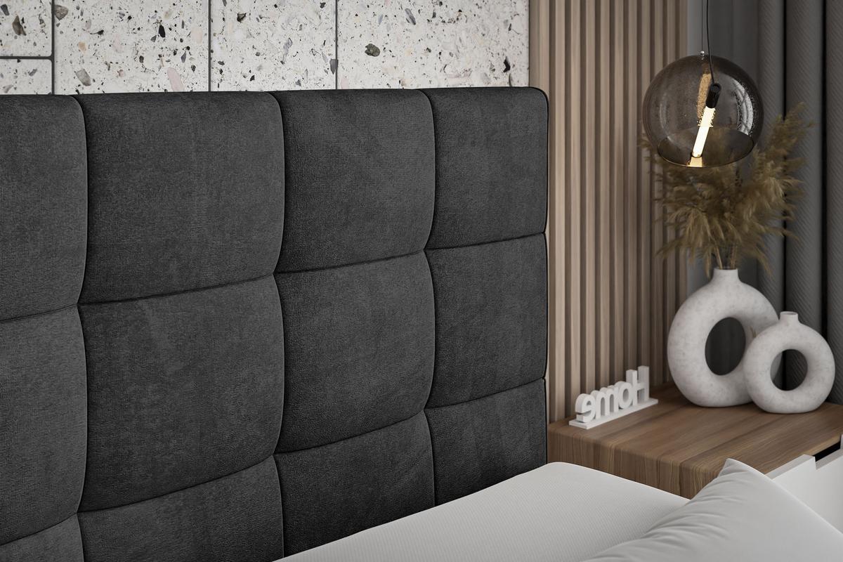 BOXBETT APO-Z - 140 x 200 - H4 - Schwarz - Schieferfarben, Holzwerkstoff (140/200cm) - ALTDECOR