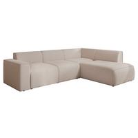 ECKSOFA ZAVO Rechts Feiner Mischstoff in Beige - Beige, Kunststoff/Textil (310/218cm) - Idohome