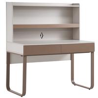 SCHREIBTISCH Boreo für Jugendzimmer, mit 2 Schubladen und Aufsatz mit Regalbode, 120 cm, Kaschmir/Hellbraun - Kaschmir/Hellbraun, Metall (62/120/135cm) - Beautysofa