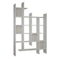 REGAL 18 Fächer H188 cm - Manco - Weiß, Holzwerkstoff (25.5/188/12cm) - Calicosy