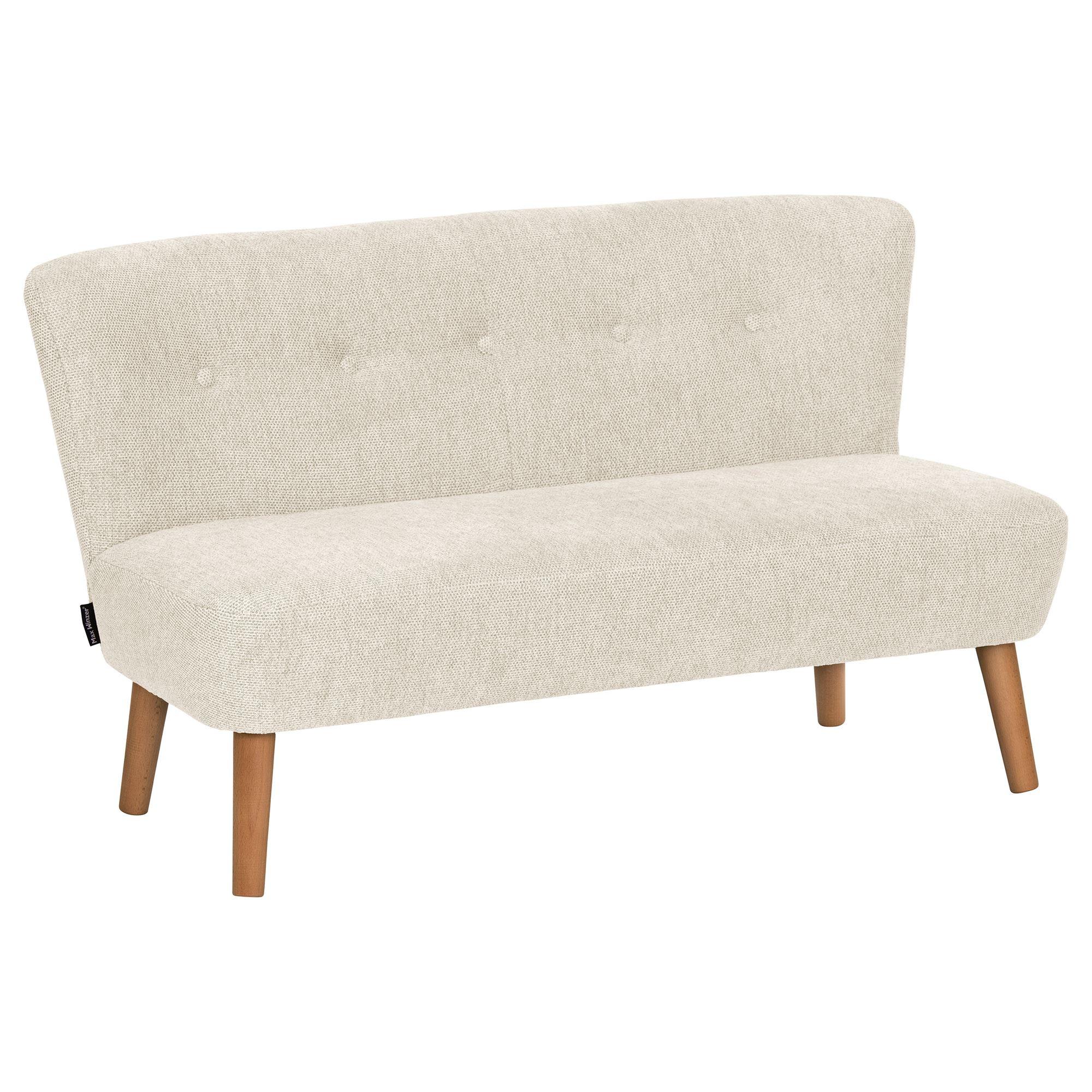 KINDERSOFA 2-Sitzer Katya Flachgewebe creme - Creme, Kunststoff (97/54/50cm) - 58aufmkessel