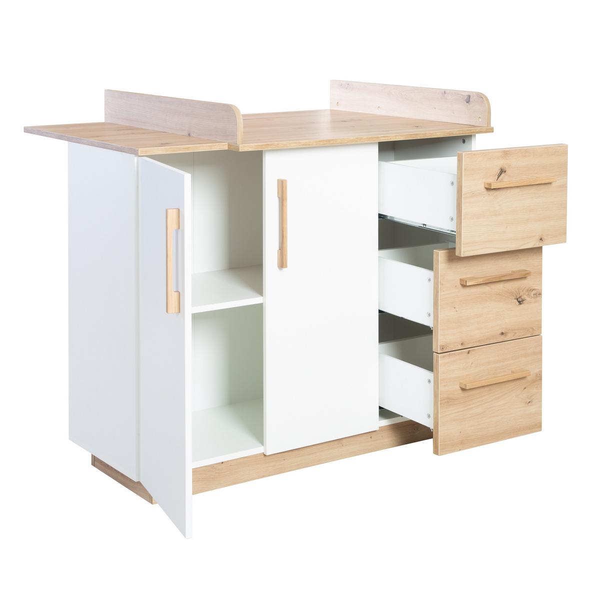 BABYZIMMER-SET Lion 3-teilig - Multicolor, Holzwerkstoff (76/82/144cm) - Roba