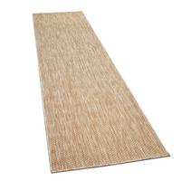 FLACHWEBTEPPICH, einfarbig, aus Polypropylen, Beige, 80 x 250 cm - Beige, Textil (80/250cm) - KADIMA DESIGN