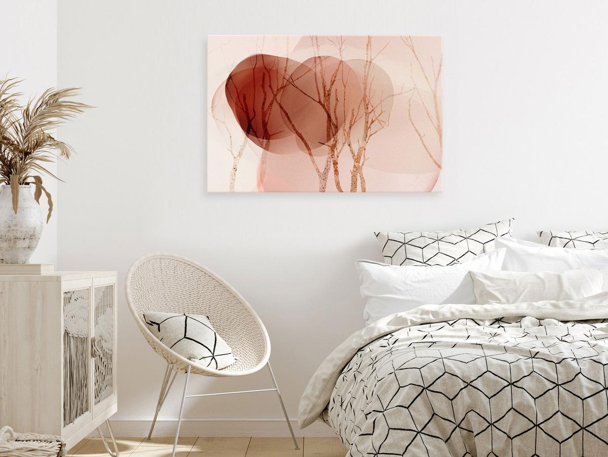 KUNSTDRUCK Rosa 120/80 cm - Pink, Textil (120/80cm) - KUNSTLOFT