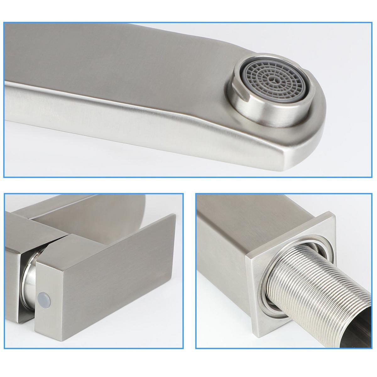 WASCHTISCHARMATUR Regis 0.5/17.3/16.2 cm - Silberfarben, Metall (0.5/17.3/16.2cm) - ZMH