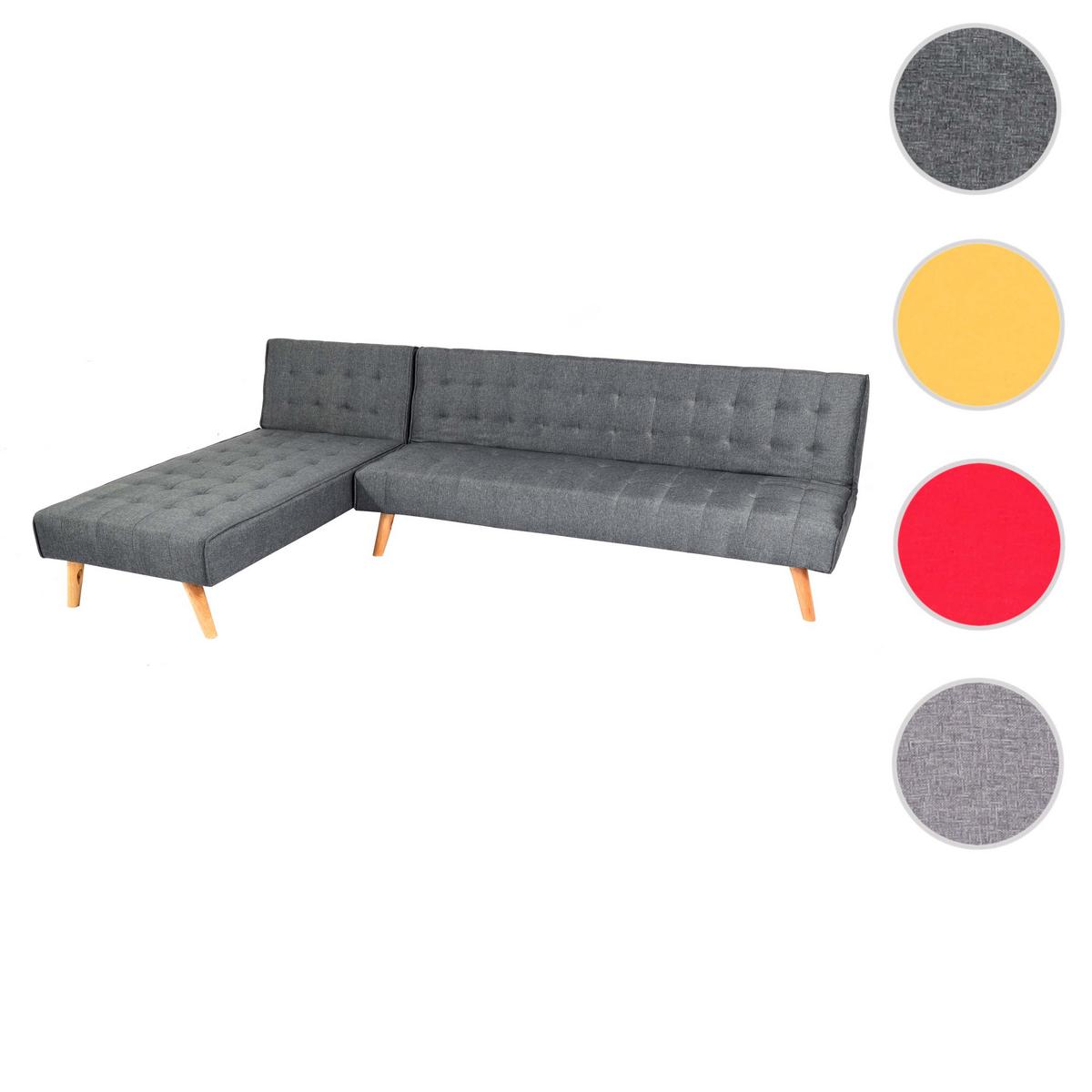 ECKSOFA Anthrazit - Dunkelgrau/Anthrazit, Textil (256/176cm) - MCW
