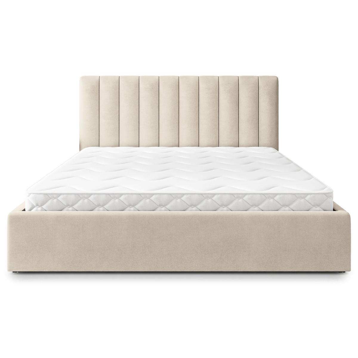 POLSTERBETT DEMERA MGV 180x200 cm mit Bettkästen - Beige - Beige, Holz (180/200cm) - MASSENO