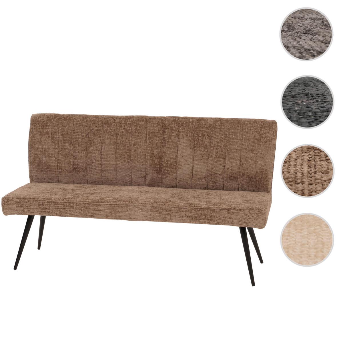 SITZBANK Braun - Dunkelgrau/Braun, Textil (160/90/60cm) - MCW