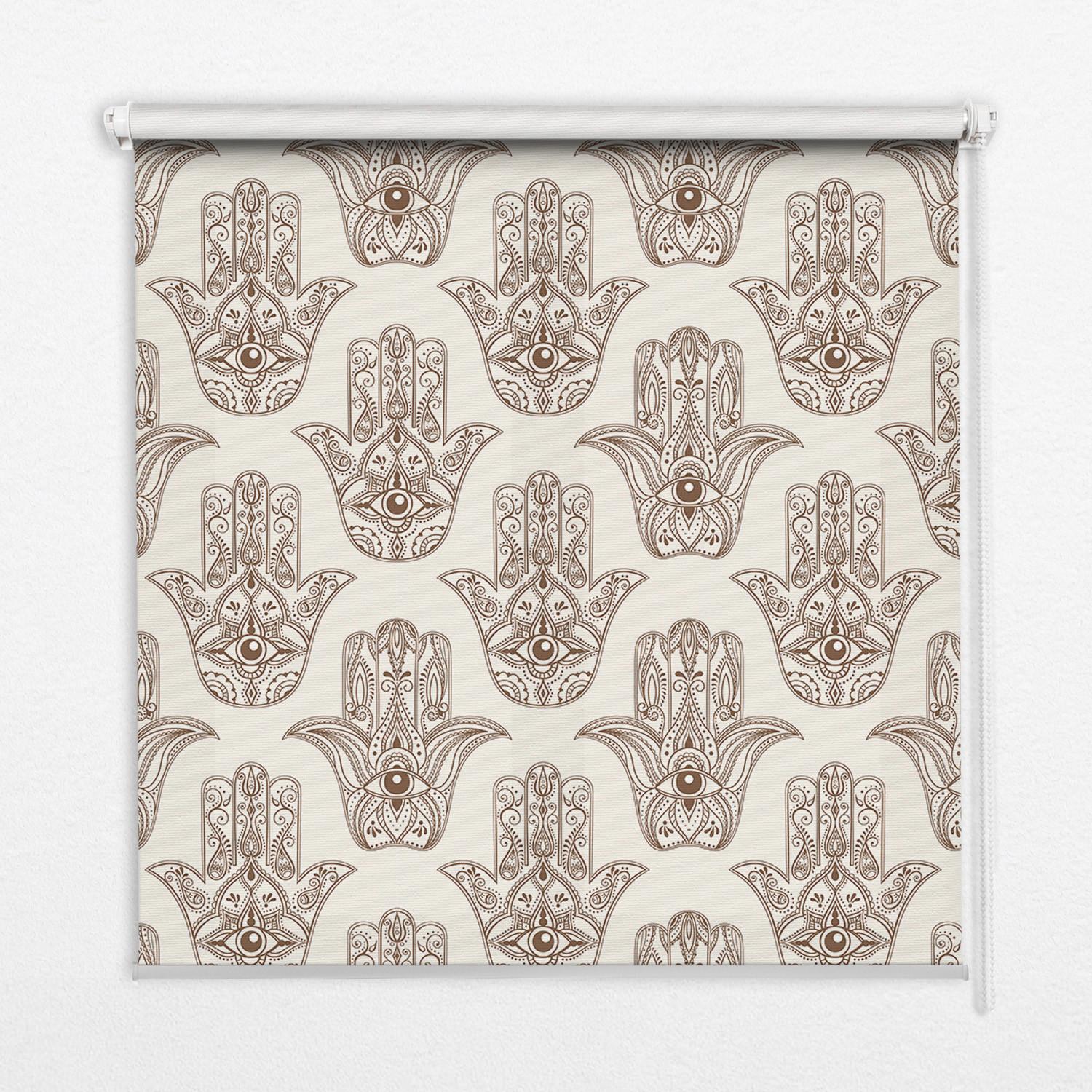 INNENROLLO - Fensterrollo - Rollo - 90x140 cm - Muster - Grau, Kunststoff (90/140/0.5cm) - TULUP