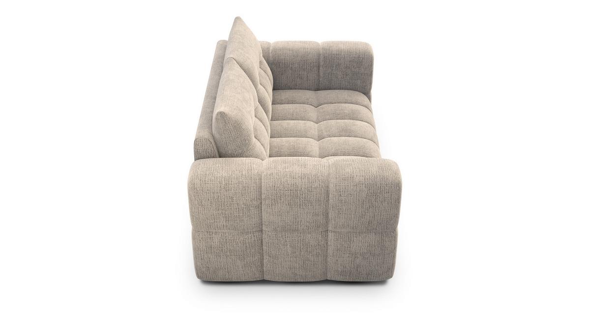 SOFA CLOUDI 2-Sitzer, beige - Beige/Schwarz, Holz/Textil (181/89/104cm) - Wozimo