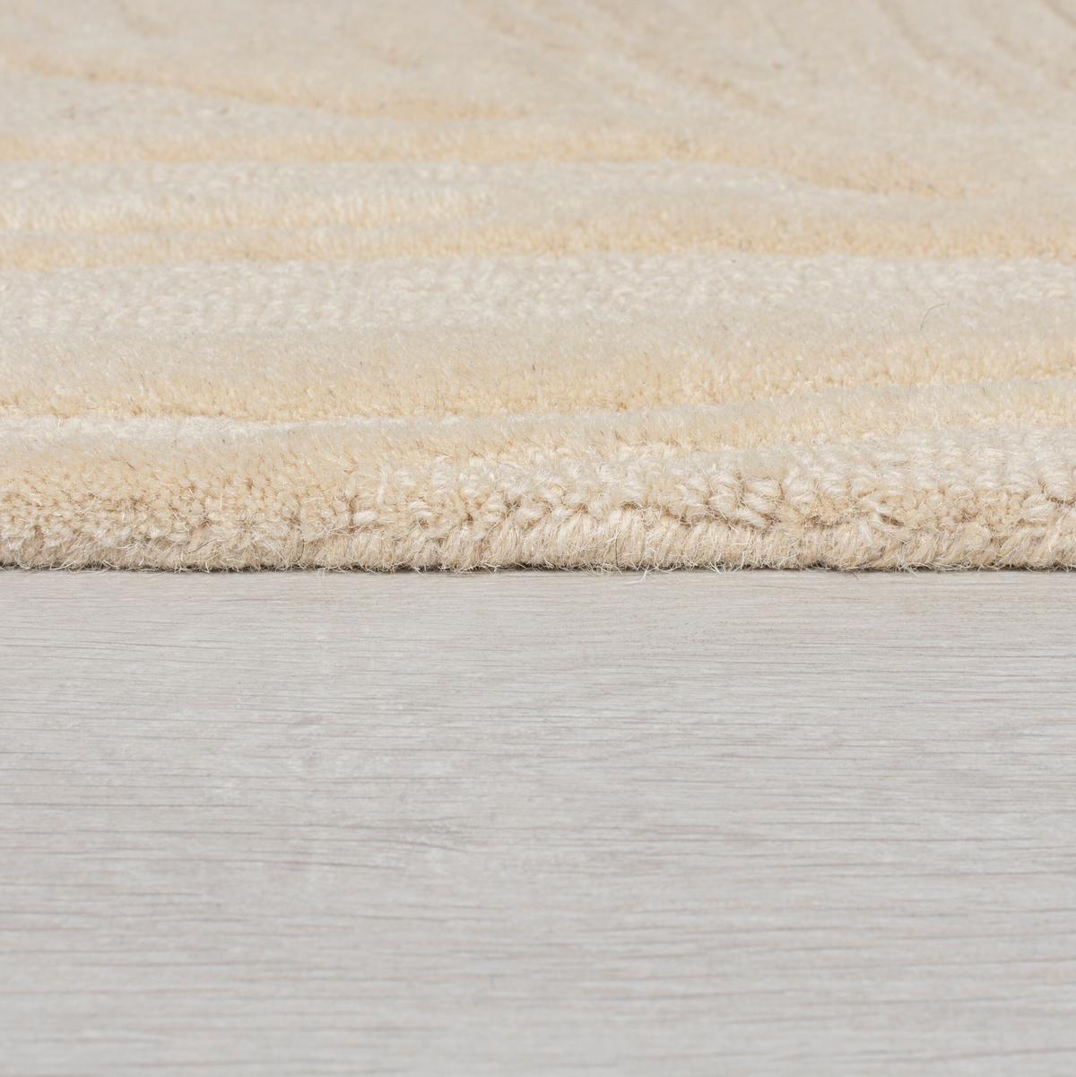 WOLLTEPPICH LEVEN, floral, Beige, 200 x 290 cm - Beige, Textil (290/200cm) - KADIMA DESIGN