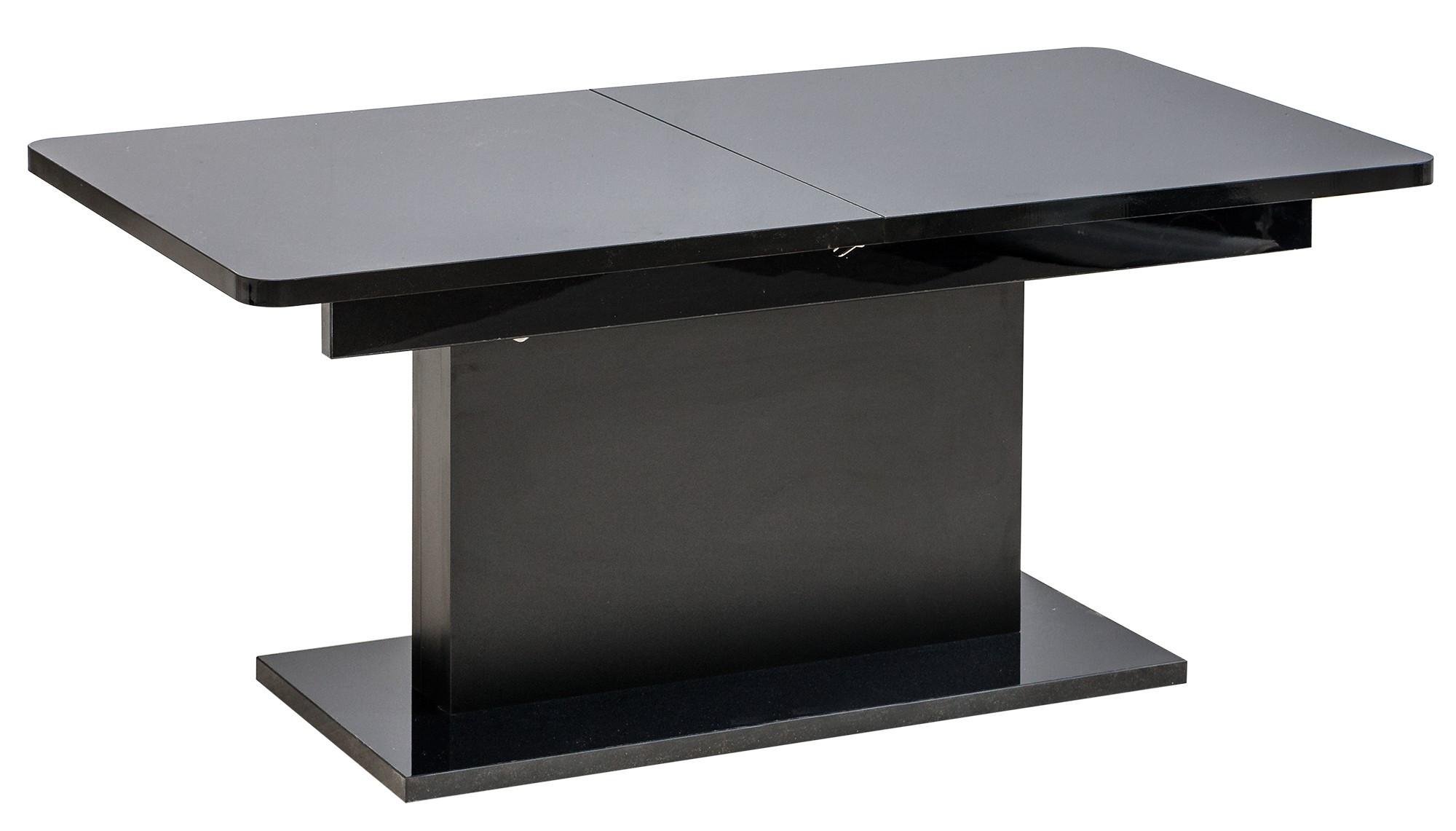 ESSTISCH METRON Ausziehbar 126 - 167,5 / 70 x 74,2 cm - Schwarz, Holz (126/70/74.2cm) - MASSENO