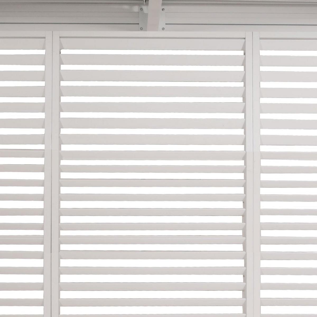 PANEELE FÜR PERGOLA Weiß 4er-Set-Set - Weiß, Metall (369/204/4cm) - MCW