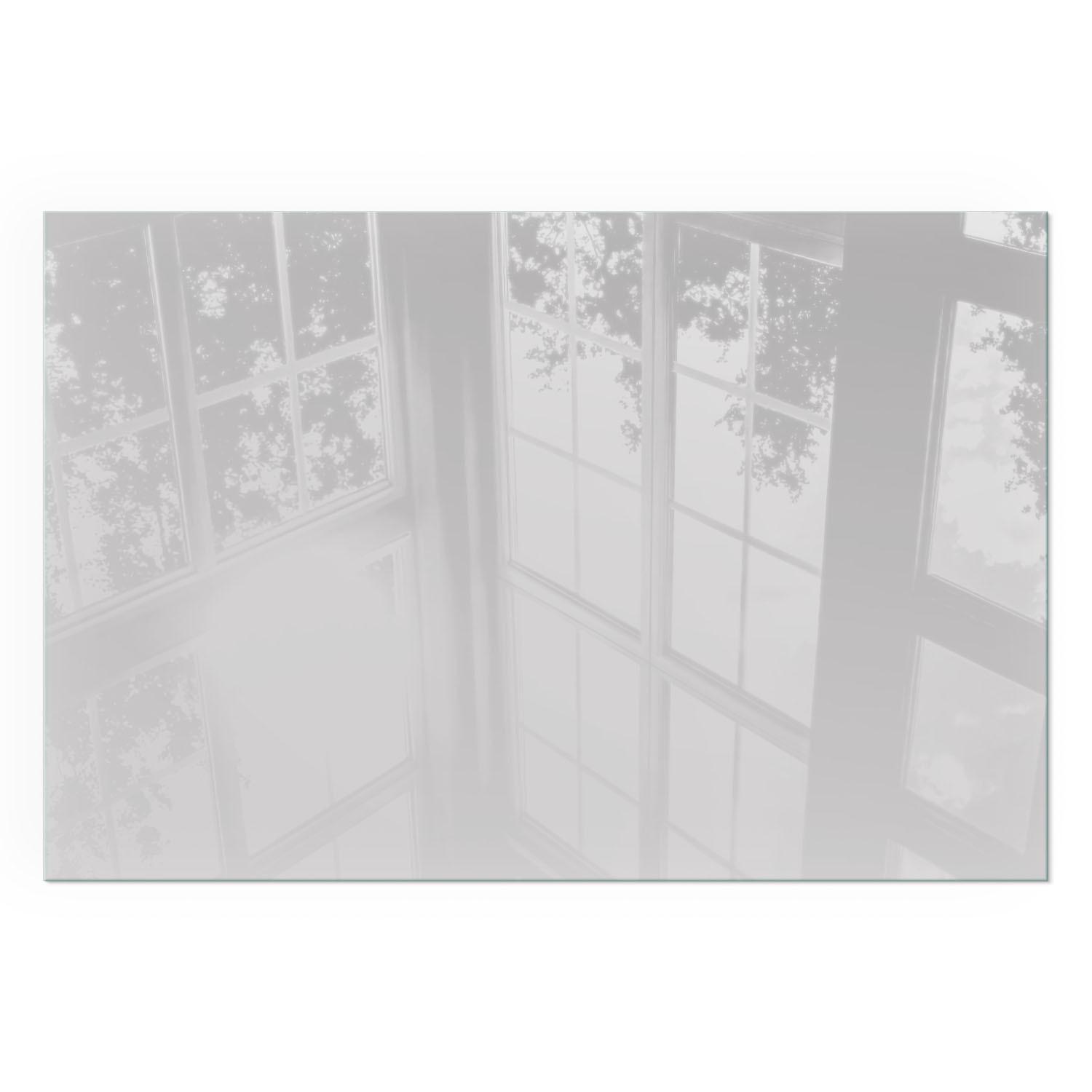 GLASPLATTE für Kamin 120x80 cm - Grau, Glas (120/80/0.4cm) - TULUP