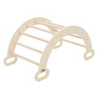 KINDER-KLETTERGERÜST - Braun, Holz (52/45.5/89cm) - Joyz