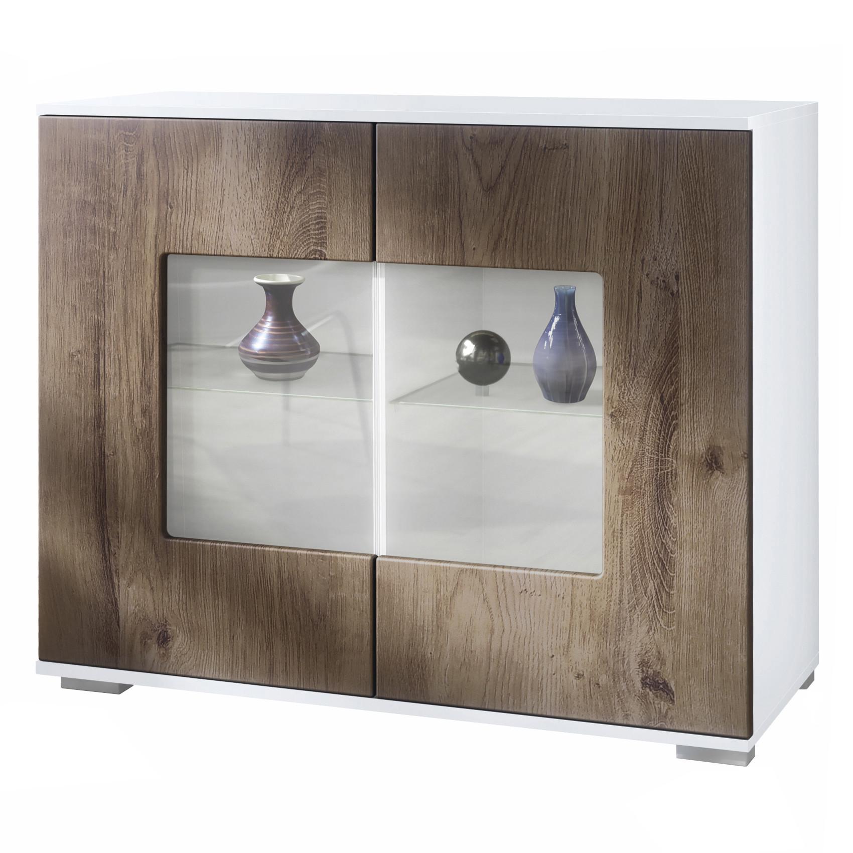 KOMMODE Grömitz Eiche Ribbeck - Alteiche, Holzwerkstoff (92.5/75.5/35cm) - Vladon