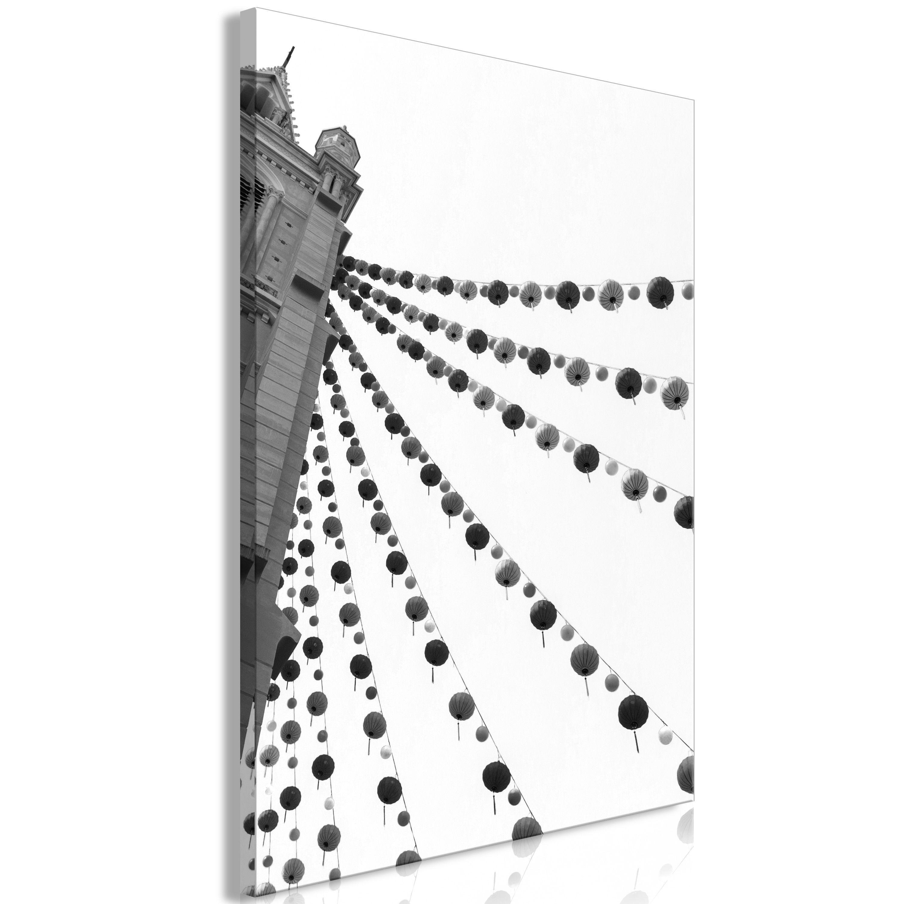 KUNSTDRUCK Schwarz-Weiß 40/60 cm - Schwarz, Textil (40/60cm) - KUNSTLOFT