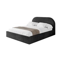 POLSTERBETT mit Bettkasten und Lattenrost, Boxbett ohne Matratze - TIVON 180x200 Schwarz - Schwarz, Holzwerkstoff/Textil (180/200cm) - ALTDECOR