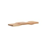 WANDREGAL LEVANTO, Akazie Massivholz, handgefertigt, 40 x 20 x 2,5 cm - Akaziefarben, Holz (40/2.5/20cm) - KADIMA DESIGN