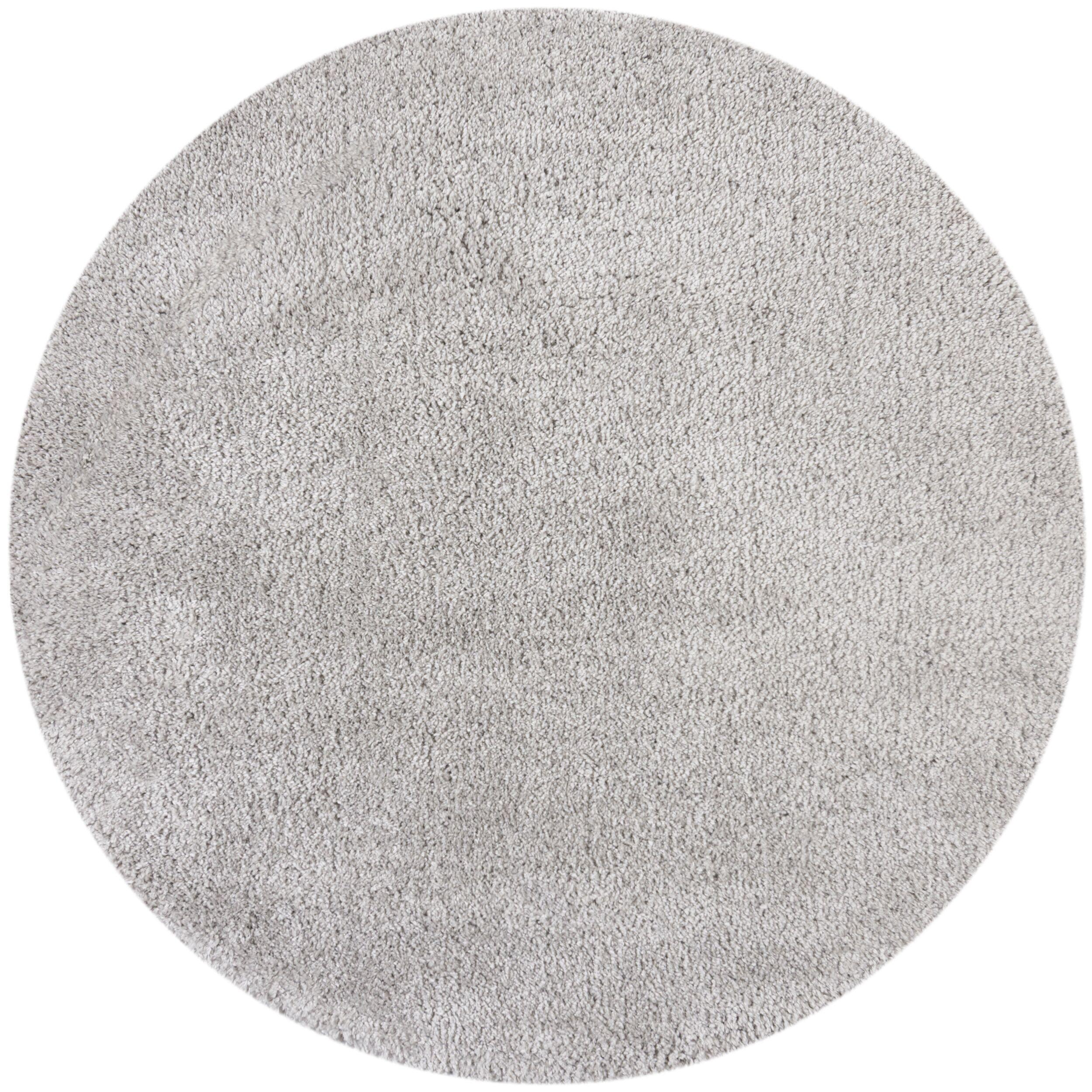TEPPICH LYNE, einfarbig, Grau, Ø 133 cm - Grau, Textil (133/133cm) - KADIMA DESIGN