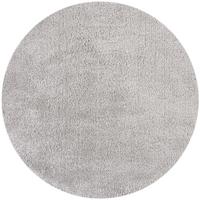 TEPPICH LYNE, einfarbig, Grau, Ø 133 cm - Grau, Textil (133/133cm) - KADIMA DESIGN