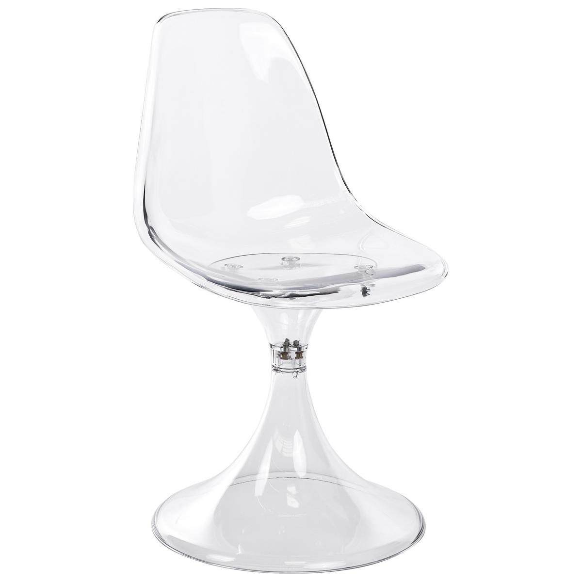 ESSZIMMERSTUHL 2er Set Transparent Clarksville - Transparent, Kunststoff (47/86/52cm) - Beliani