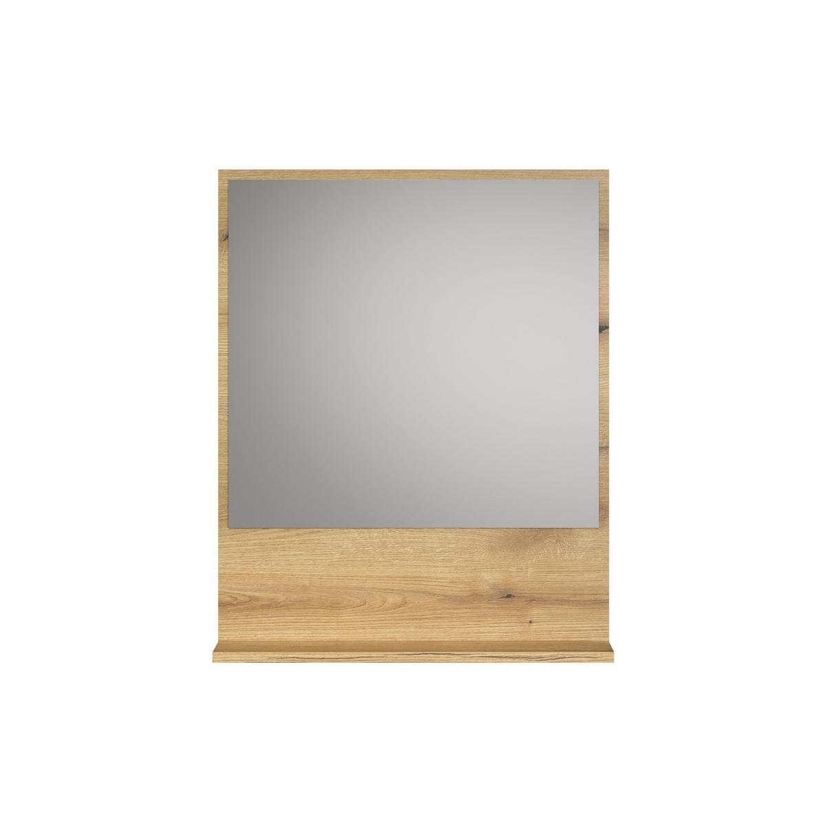 WANDSPIEGEL PureBliss Eiche Dekor - Eichefarben, Holzwerkstoff (60/74/14cm) - Trendteam