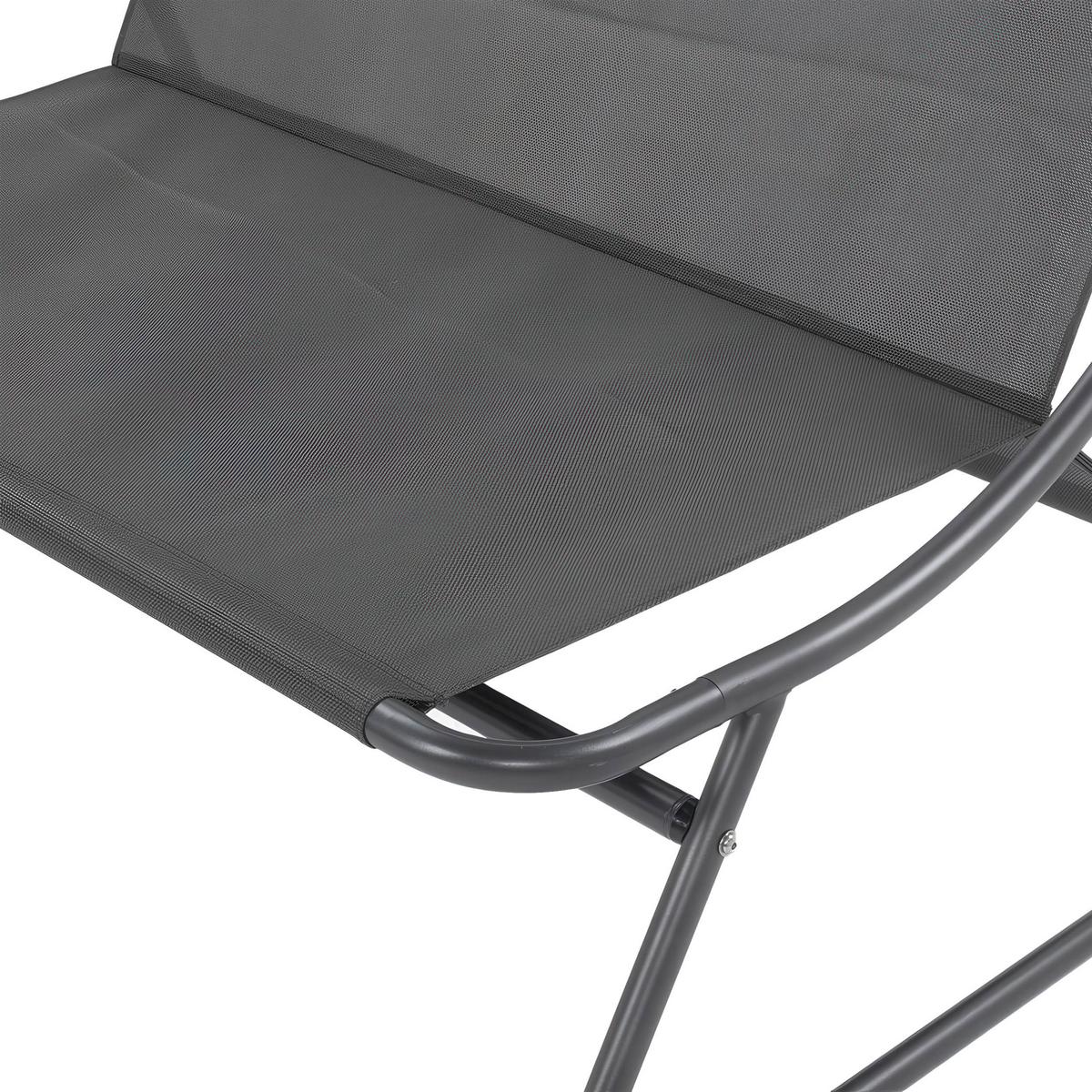 GARTENSET Solaro , aus Metall, 2 Sessel + 2-Sitzer Sofa + Couchtisch, Hellgrau - Hellgrau, Metall - Beautysofa