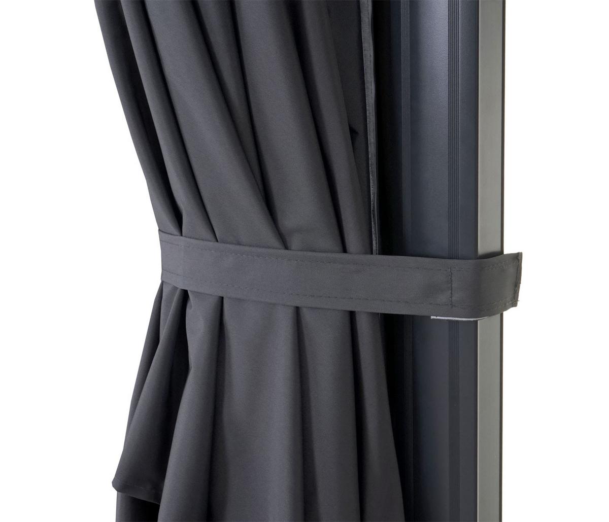 AMPELSCHIRM Anthrazit 300/400 cm - Anthrazit, Textil (400/300cm) - MCW