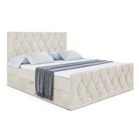 BOXBETT VELANTO-Z - 140 x 200 - H3 - Ecru - Champagner, Holzwerkstoff (140/200cm) - ALTDECOR