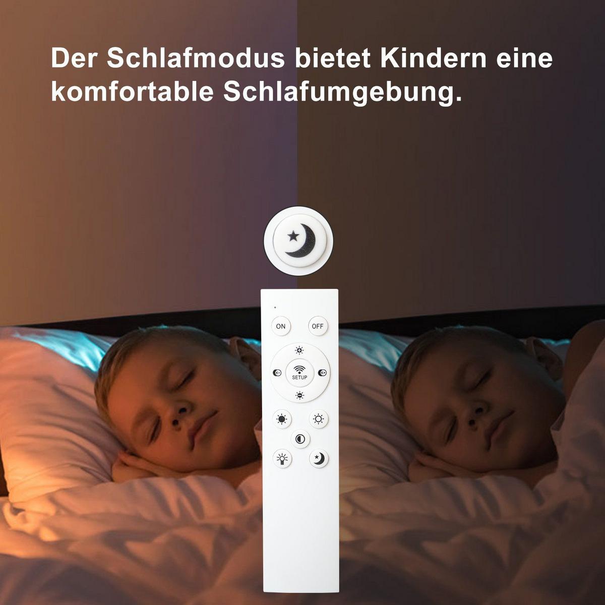 LED-DECKENLEUCHTE Valdemar 50/30/5 cm - Weiß, Metall (50/30/5cm) - Nettlife