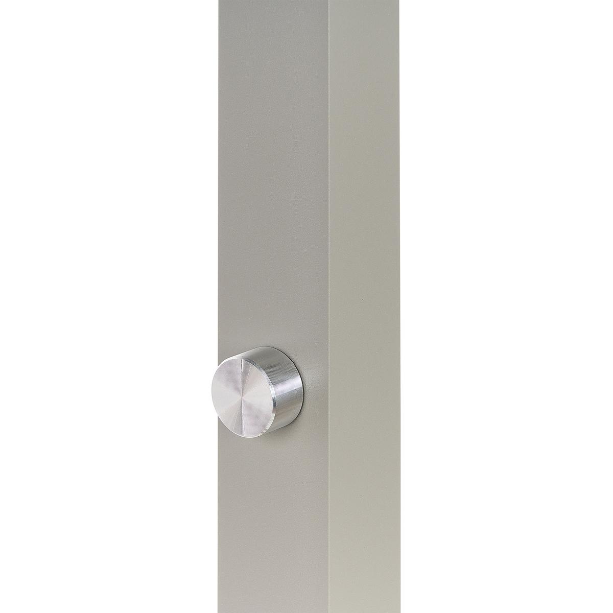 STEHLAMPE Sagitta 194 cm - Silberfarben, Metall (30/121/194cm) - Beliani