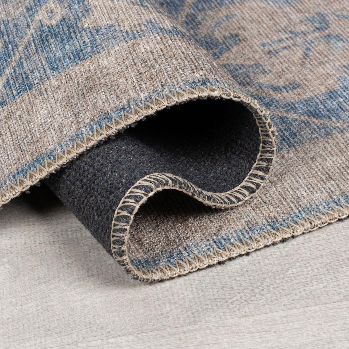 TEPPICH Waschbar HURST, orientalisch, Blau, 152 x 230 cm - Blau, Textil (230/152cm) - KADIMA DESIGN