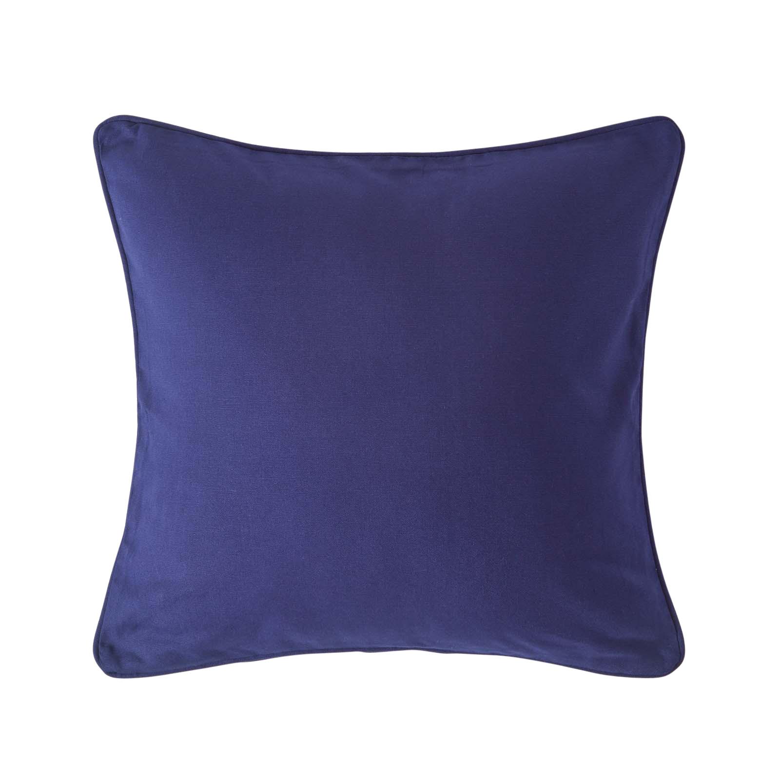 KISSENHÜLLE dunkelblau 45/45 cm, 100% Baumwolle - Dunkelblau, Textil (45/45cm) - Homescapes