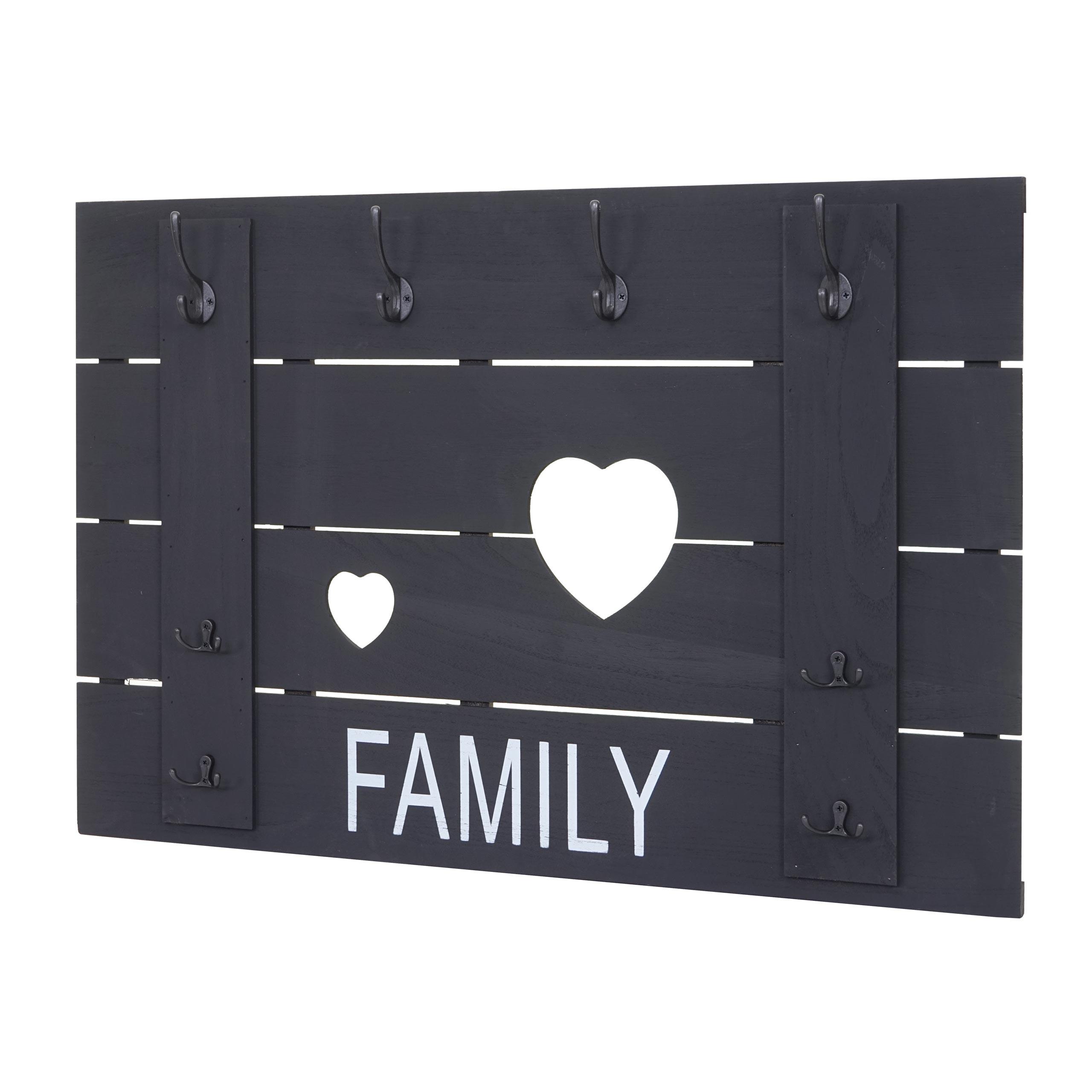 WANDGARDEROBE FAMILY SHABBY-LOOK Grau - Grau, Holz (90/60/3cm) - MCW