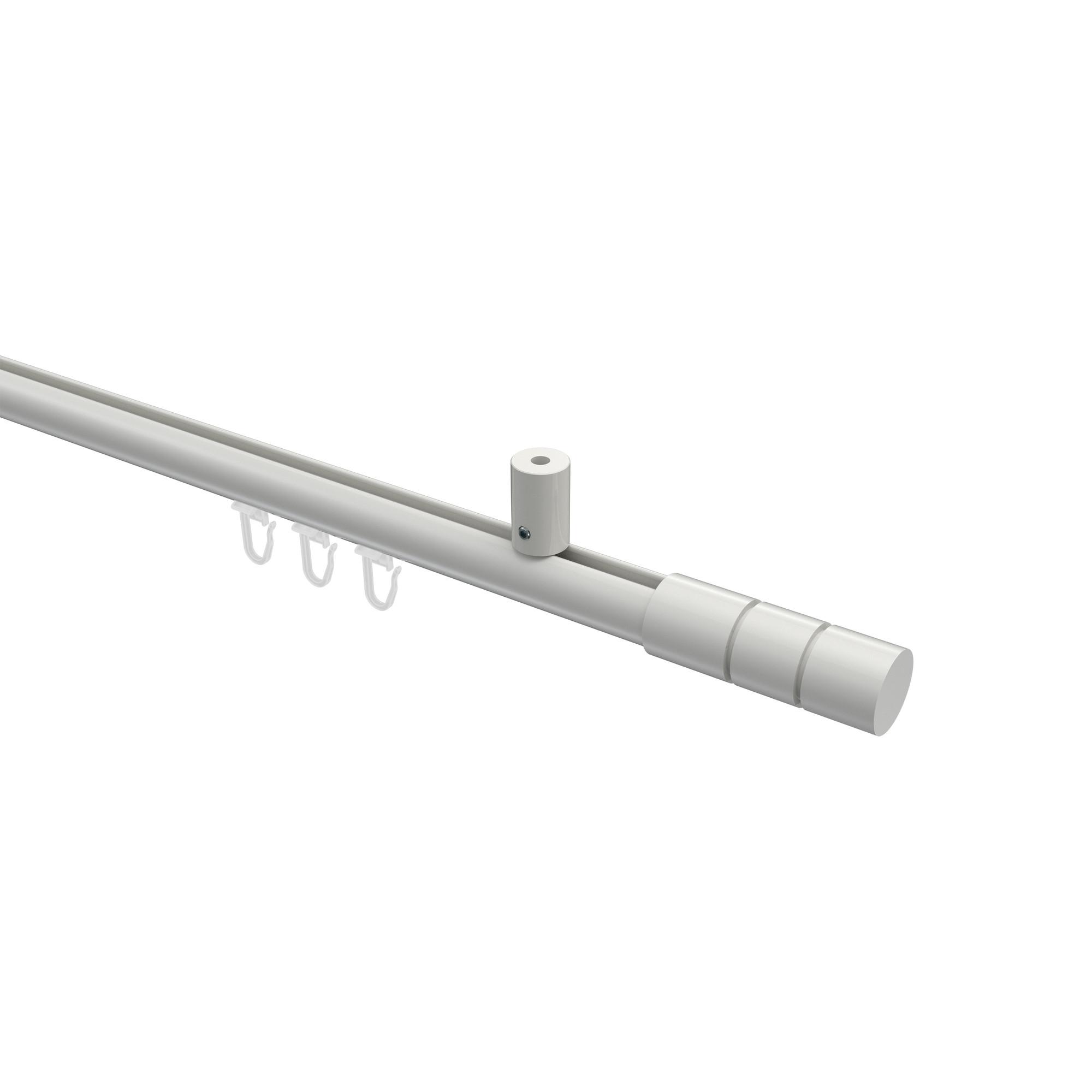 GARDINENSTANGE INNENLAUF Sonius Elanto 200 cm, 1-läufig, 20 mm Ø Weiß - Weiß, Metall (200cm) - INTERDECO