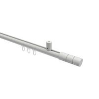 GARDINENSTANGE INNENLAUF Sonius Elanto 200 cm, 1-läufig, 20 mm Ø Weiß - Weiß, Metall (200cm) - INTERDECO