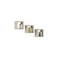 WANDREGAL Eiche Sonoma 25/25/15 - Sonoma Eiche, Holzwerkstoff (25/25/15cm) - RAUMHIRSCH FURNITURE