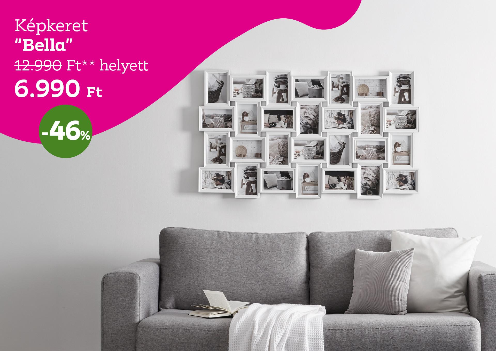 Képkeret BELLA 12990 Forint helyett 6990 Forint, kedvezmény mértéke 46%